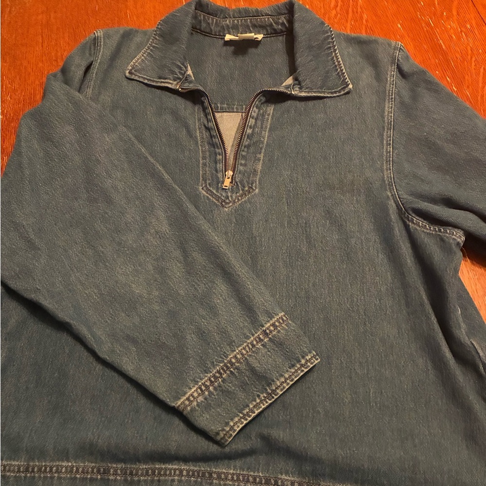 COS Blue Denim Top